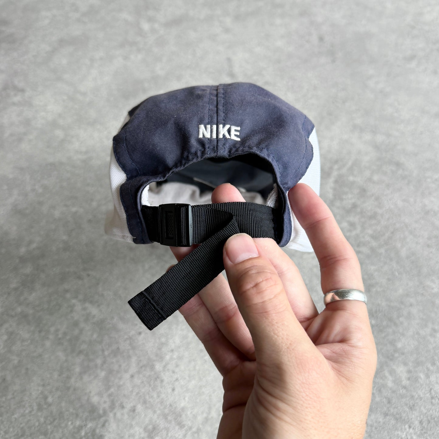 Nike 1990s technical nylon spellout embroidered cap