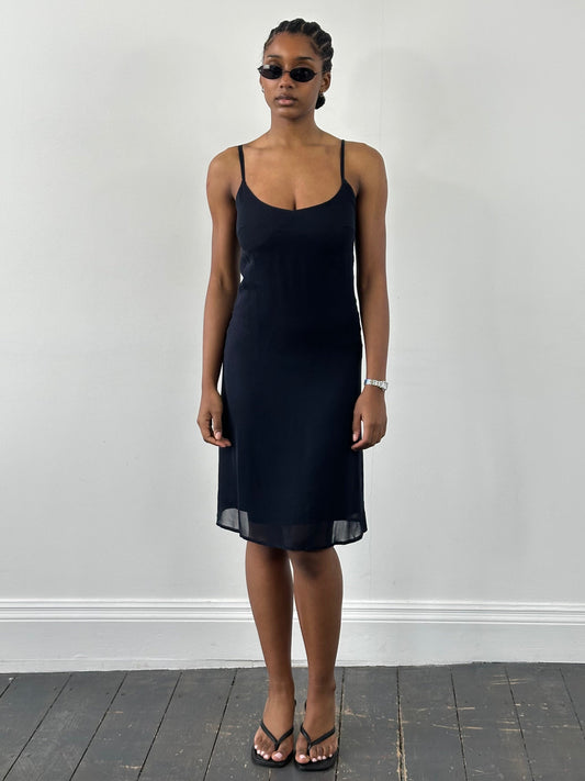 Gianni Versace Verus 1990s Sheer Slip Dress - S