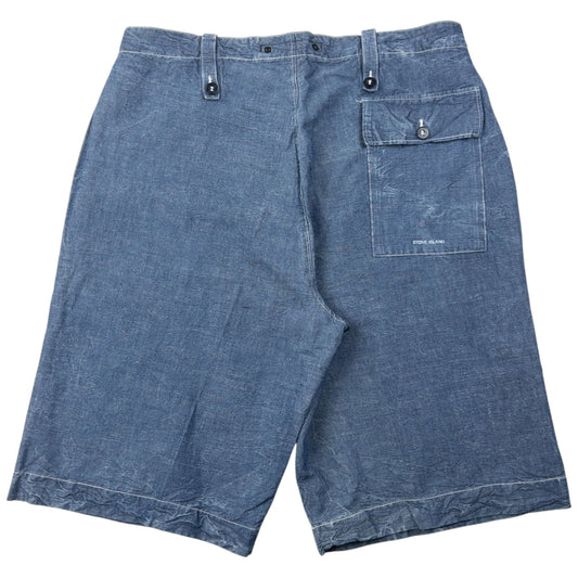 Vintage Stone Island Lightweight Denim Shorts Size W30 | W30, Blue