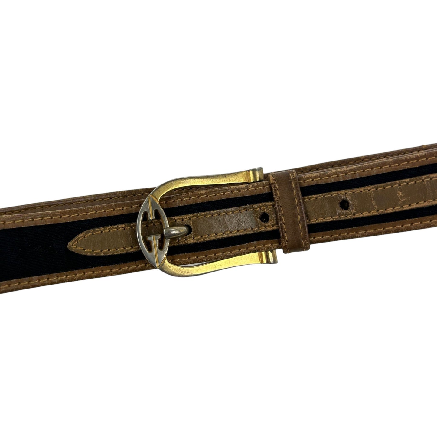 Vintage Gucci Buckle Leather Belt