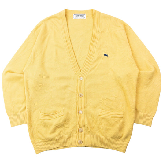 Vintage 90s Burberry Button Up Cardigan Size S | Small, Yellow