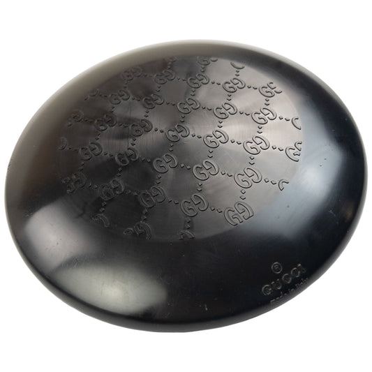 Vintage 2000s Gucci By Tom Ford Embossed Monogram Frisbee | O/S, Black