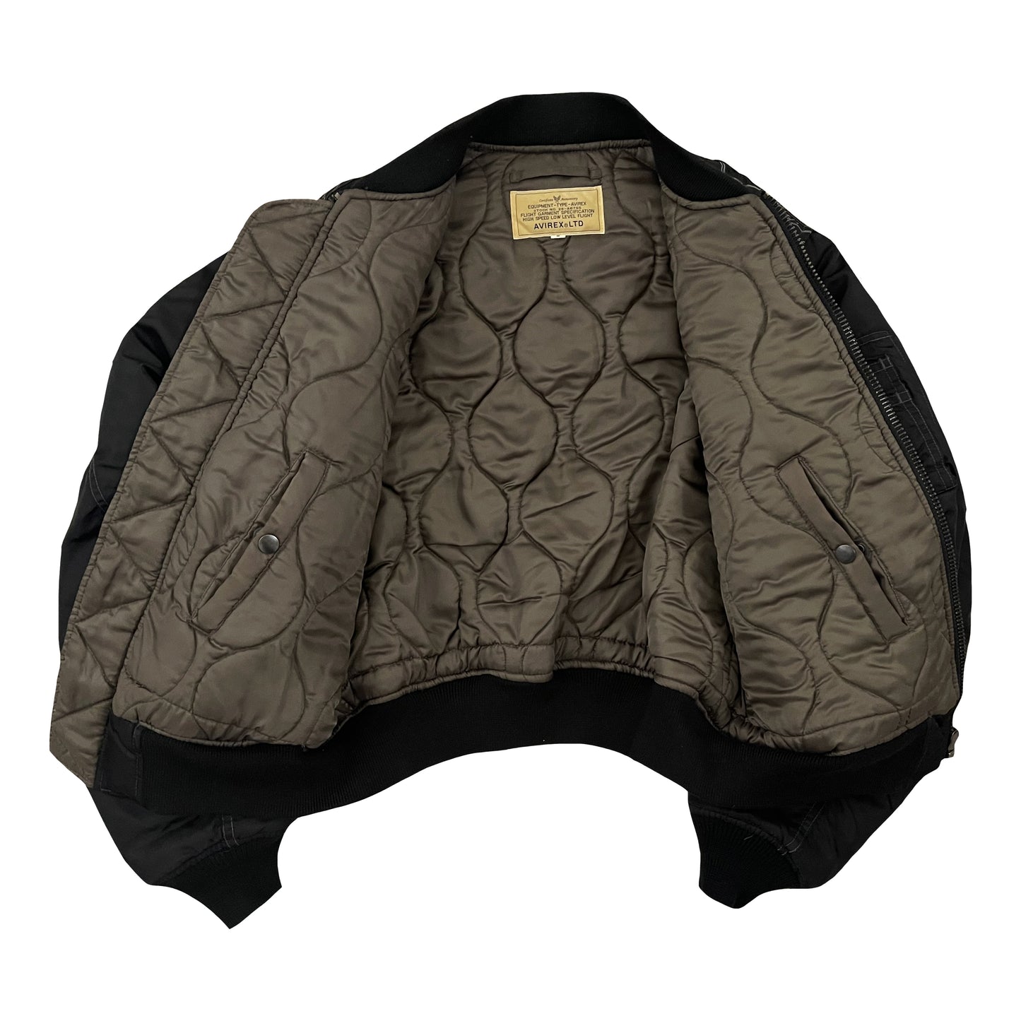 Avirex Japan Dragon MA1 Bomber Jacket - S | Small, Black