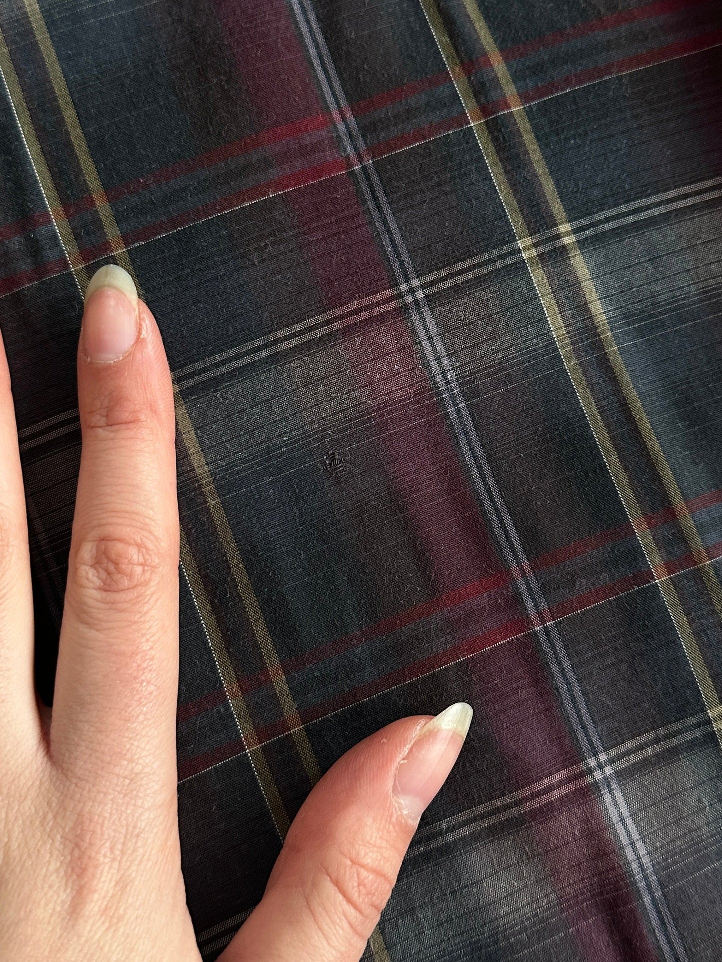 Armani Jeans 2000s Check Pure Cotton Flannel Logo Shirt - L