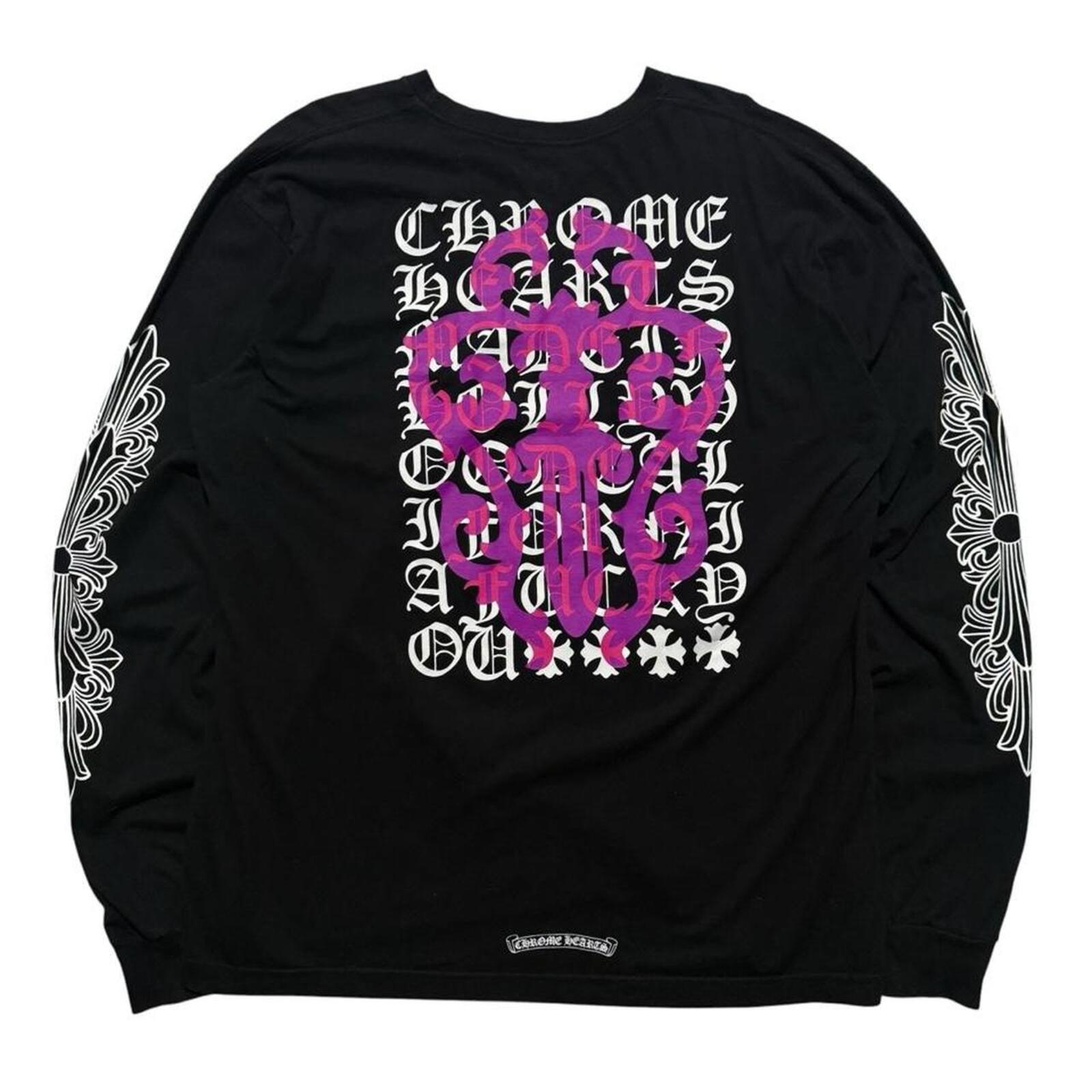 Chrome CHROME HEARTS DAGGER EYE CHART L/S Tee クロムハーツ ダガー 