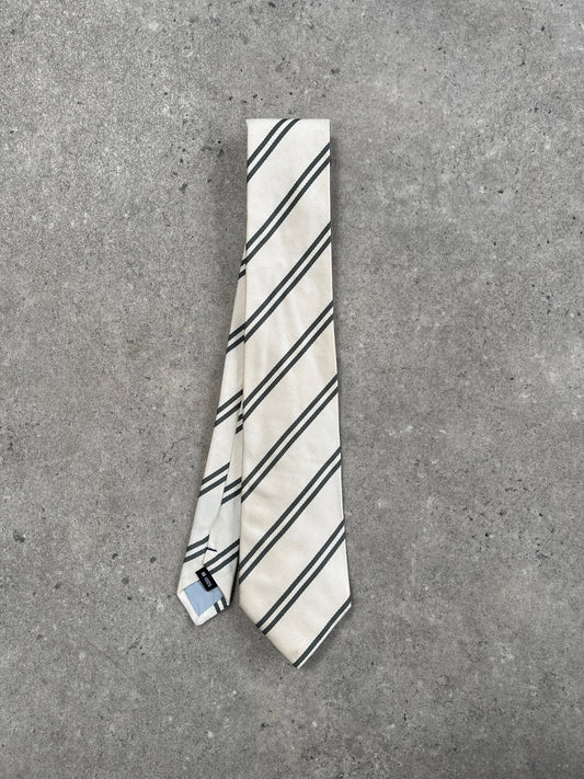 Japanese Vintage 2000s Pure Silk Diagonal Stripe Tie