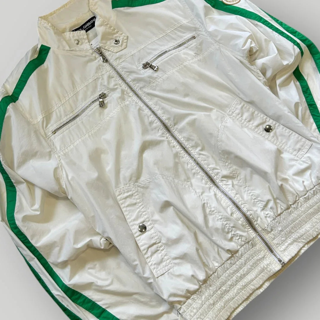 Dolce & Gabbana 2000's Nylon Lightweight Biker Jacket M