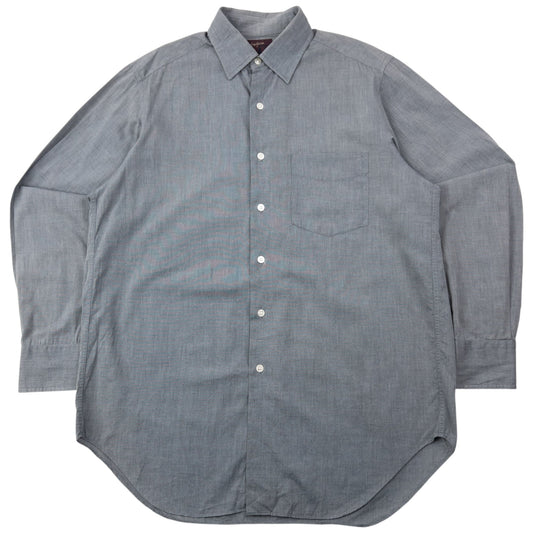 Vintage 90s Yohji Yamamoto D'Urban A.A.R Long Sleeve Button Up Shirt Size M | Medium, Grey
