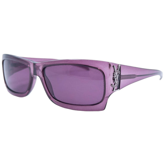 Vintage 2000s YSL Yves Saint Laurent Diamonte Sunglasses | O/S, Purple
