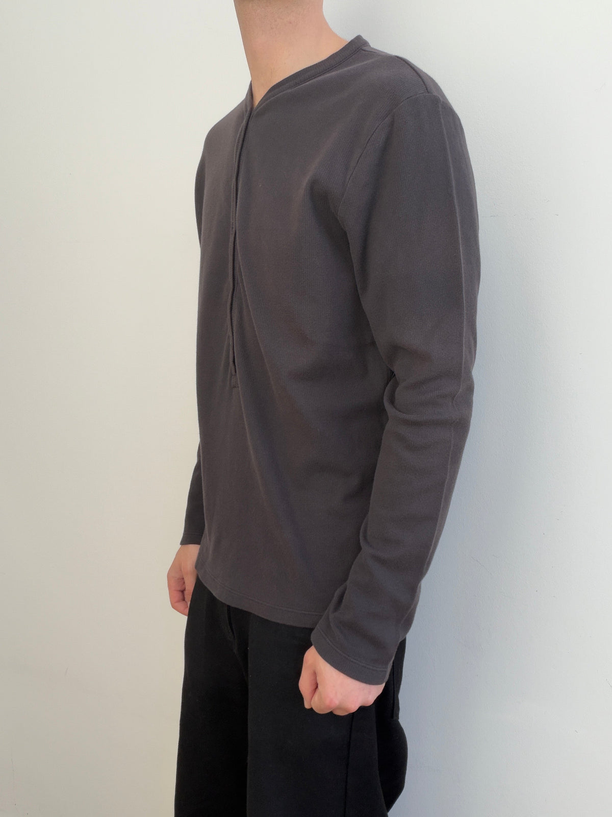 Dolce&Gabbana Henley | Large, Charcoal