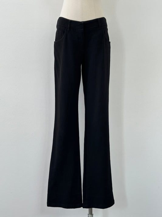 Prada Sport 2000s Pure Wool Flared Leg Trousers - W30