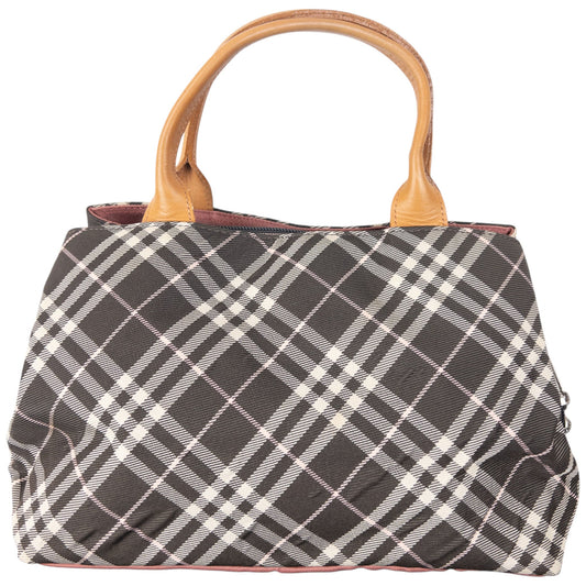 Vintage 2000s Burberry Blue Label Nova Check Handbag | O/S, Blue