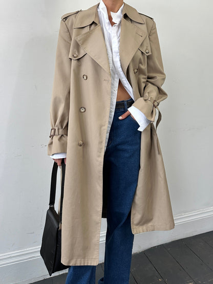 Christian Dior Monsieur Double Breasted Belted Trench Coat - L/XL