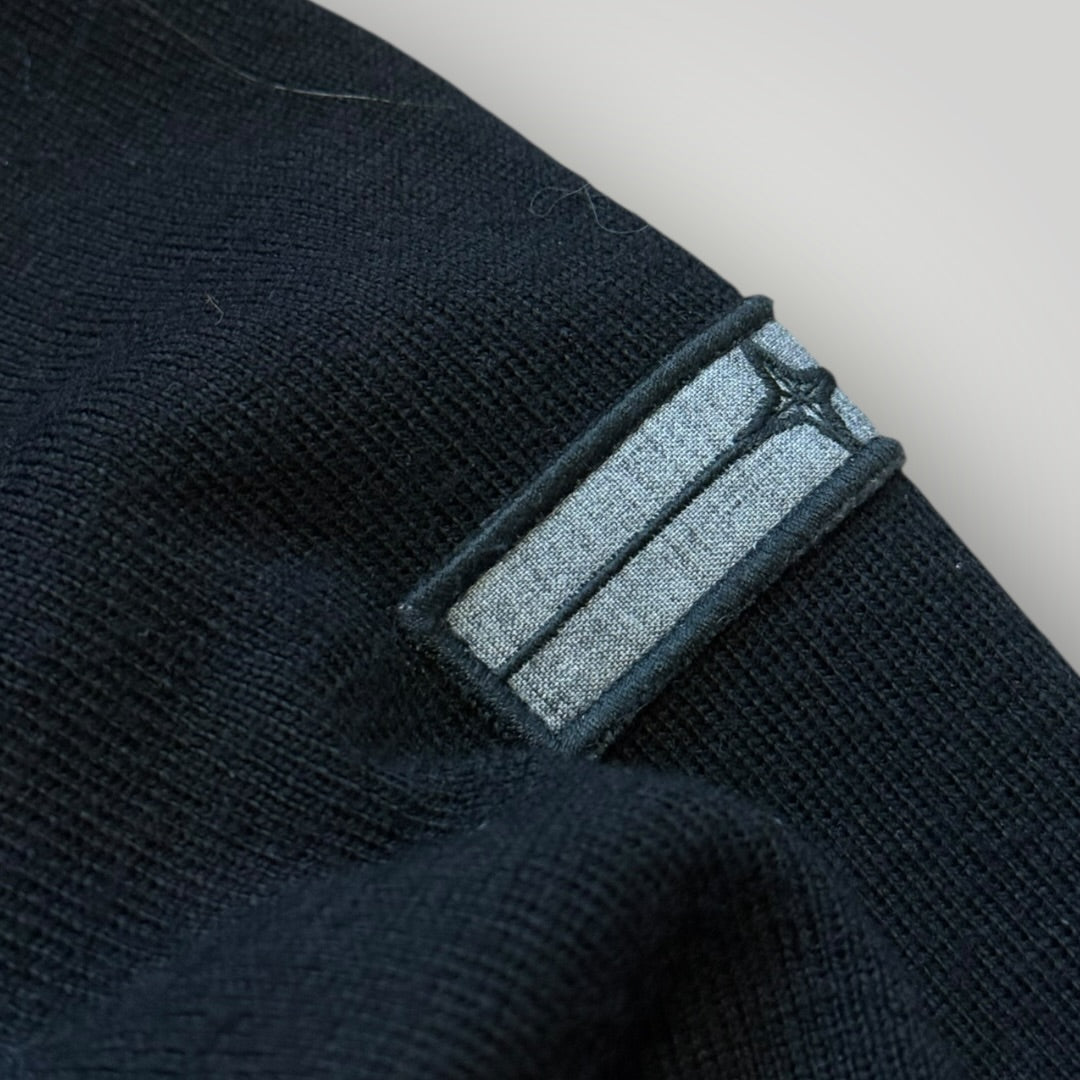 Stone Island Denims AW/08 Wool 1/4 Zip Knit L/XL | Default Title, Black