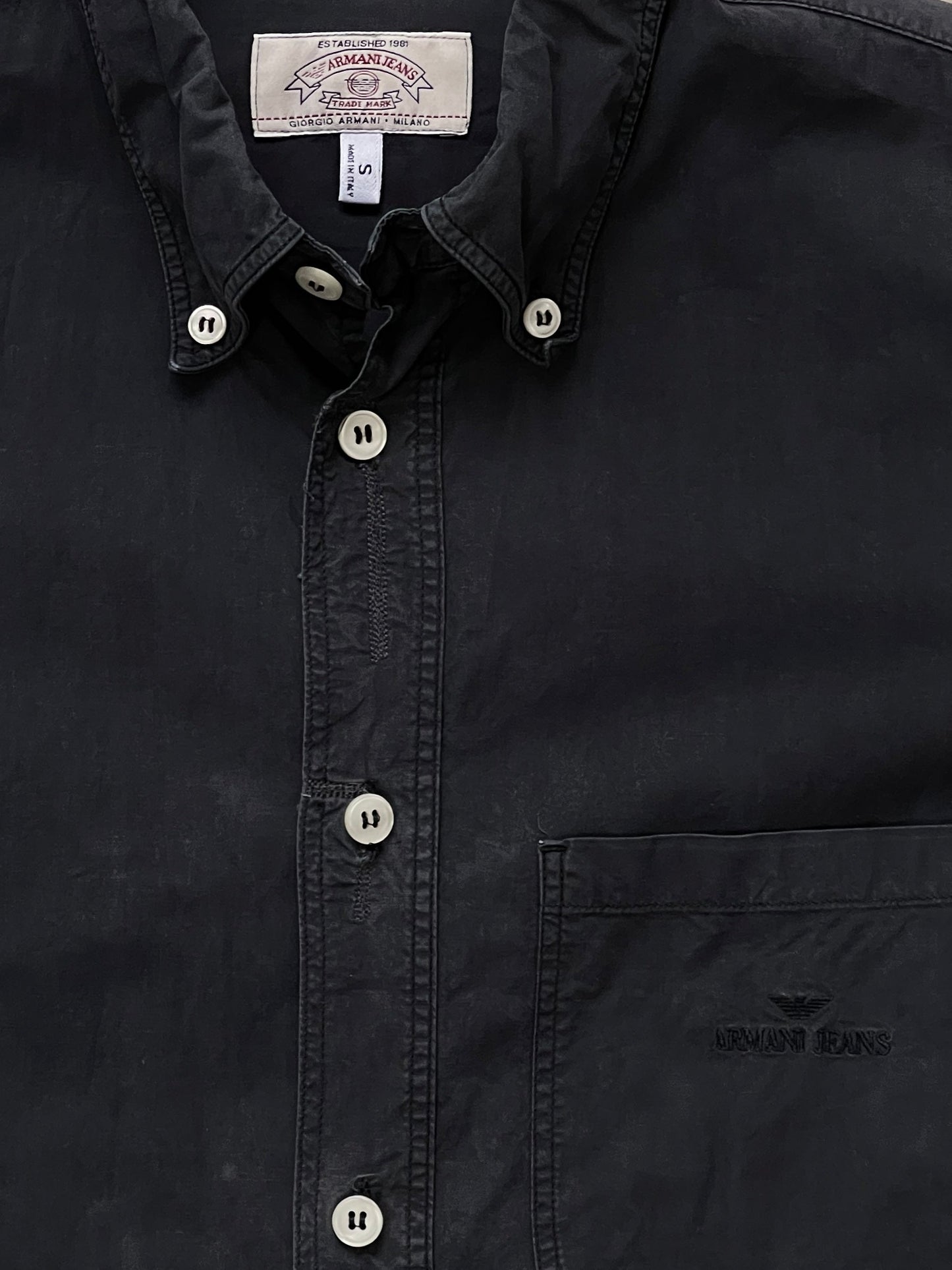 Armani Jeans 2000s Cotton Logo Shirt - M/L