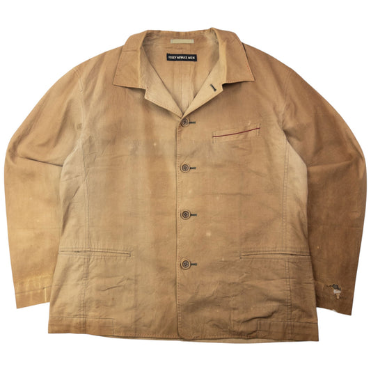 Vintage 2000s Issey Miyake Lightweight Button Up Jacket Size L | Large, Brown