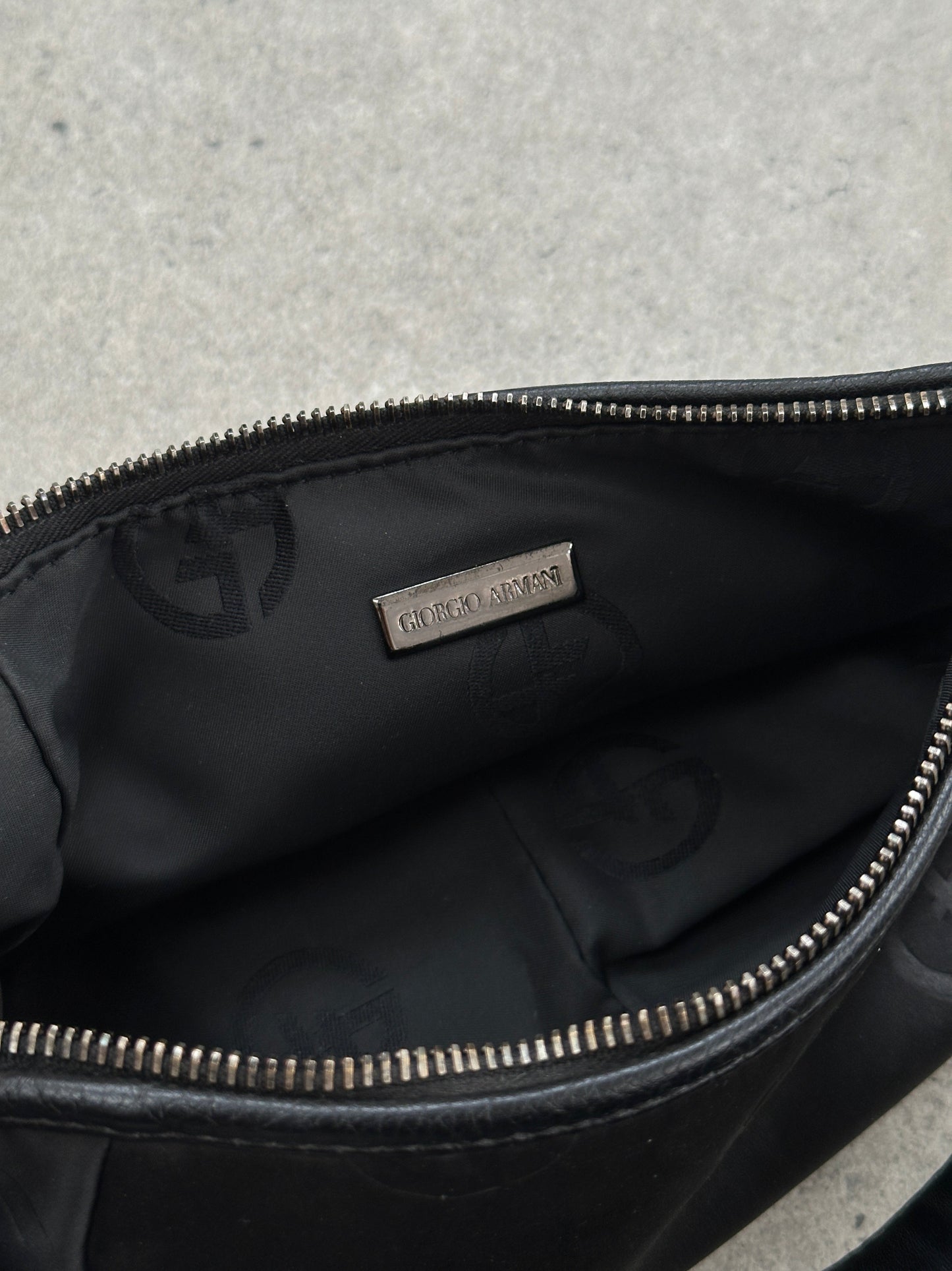 Giorgio Armani 2000s GA Monogram Baguette Bag