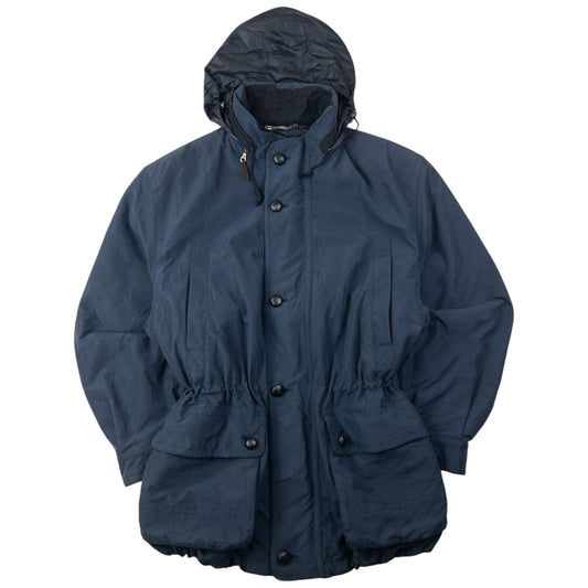 Vintage 90s Burberry Zip Up Jacket Size L | Large, Navy