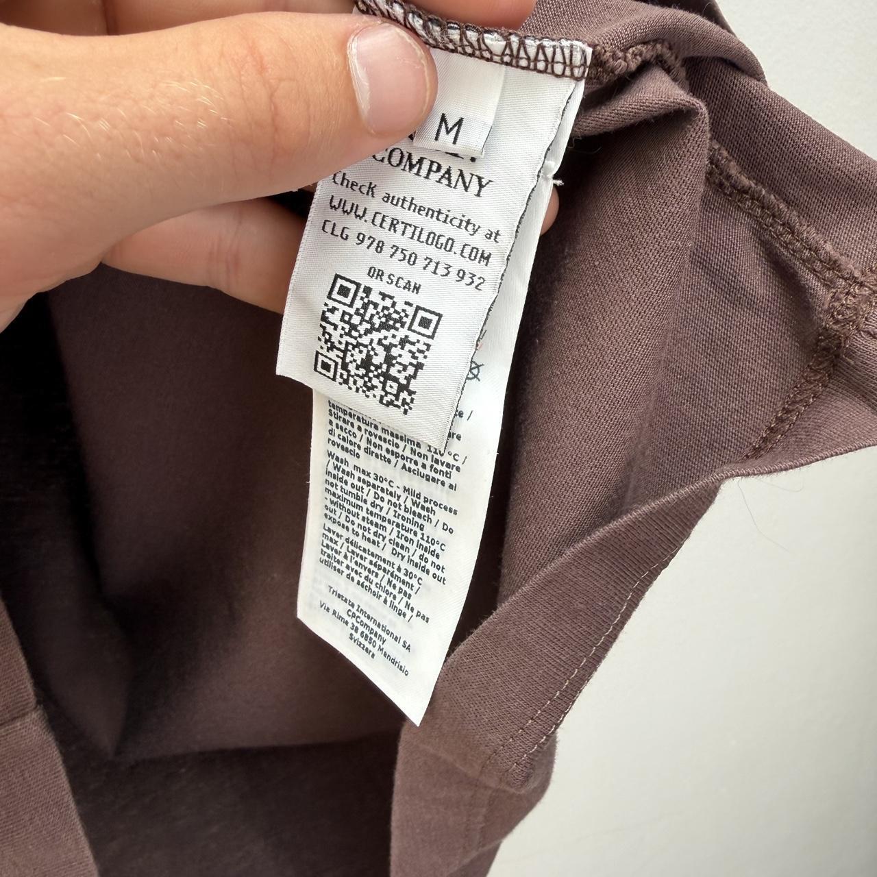 CP Company Fade Logo T-shirt (M) | Medium, Brown