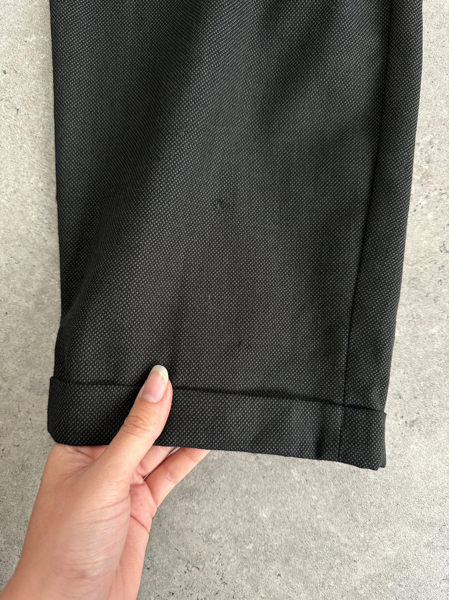 Christian Dior Monsieur Wool Straight Leg Tailored Trousers - W36