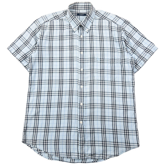 Vintage 2000s Burberry Nova Check Short Sleeve Button Up Shirt Size L
