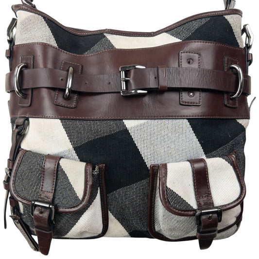 Vintage 2000s Burberry Nova Check Shoulder Bag | O/S, Brown, Black, Cream