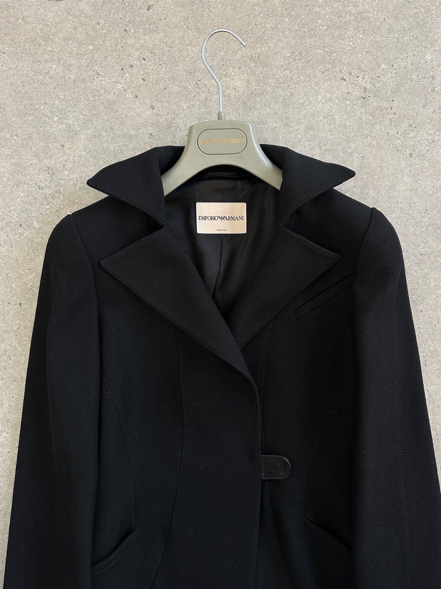 Emporio Armani 2000s Pure Wool Tailored Coat - S