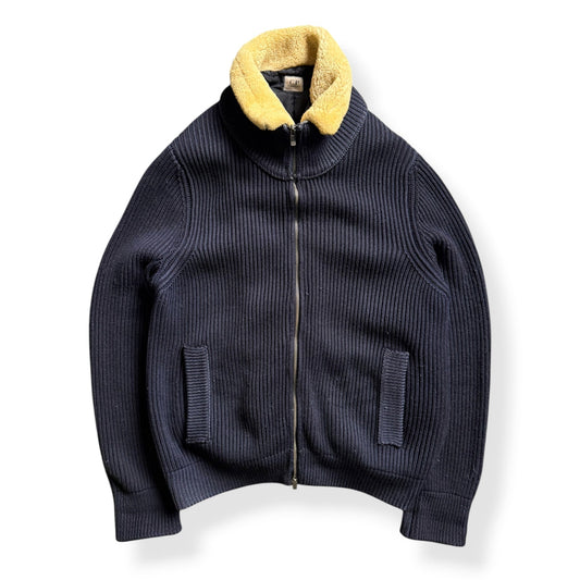 FW2006 CP Company 2in1 Knitted Jumper (L) | Large, Navy