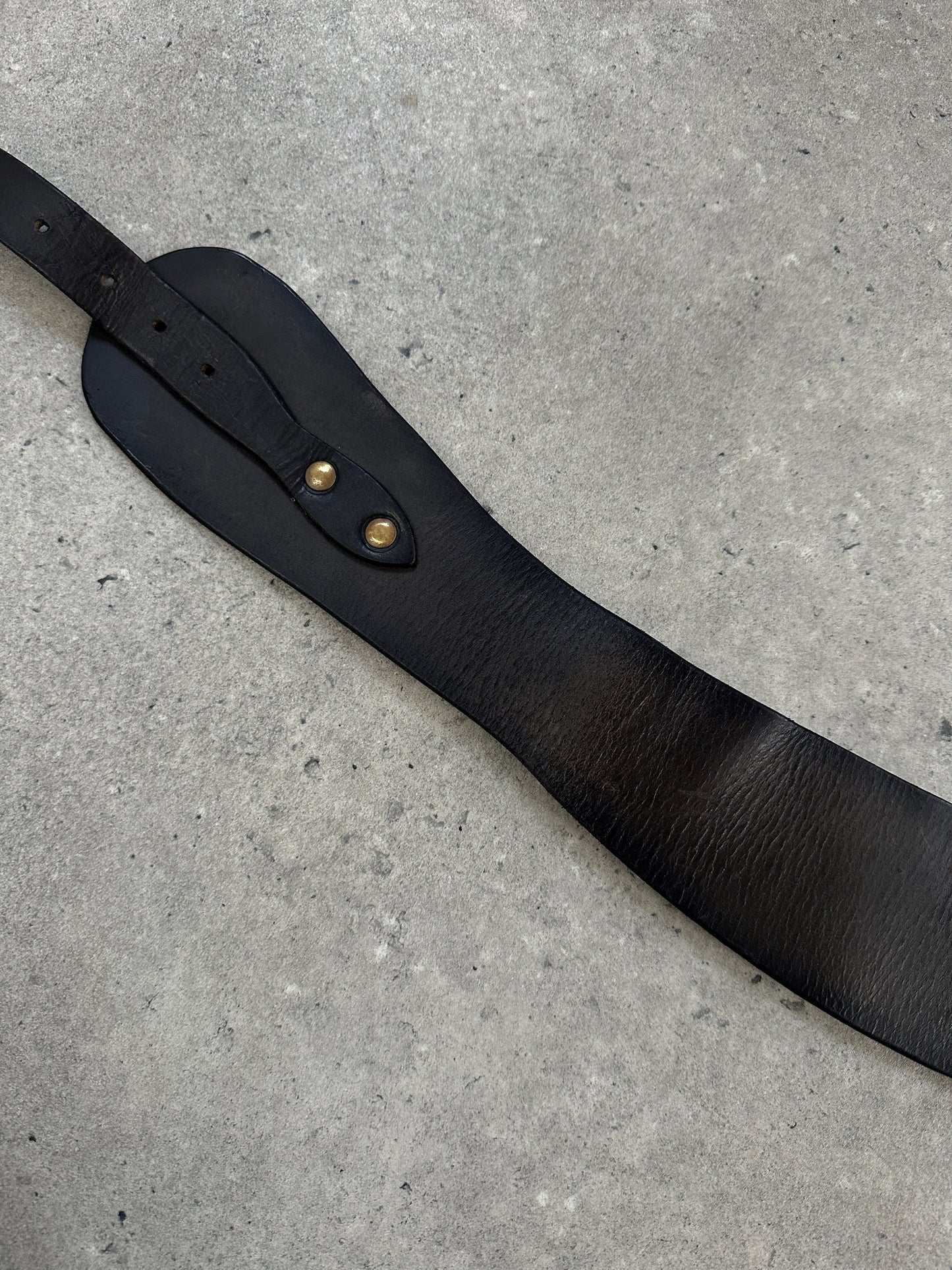 Vintage 1990s Chunky Leather Belt - W29-33