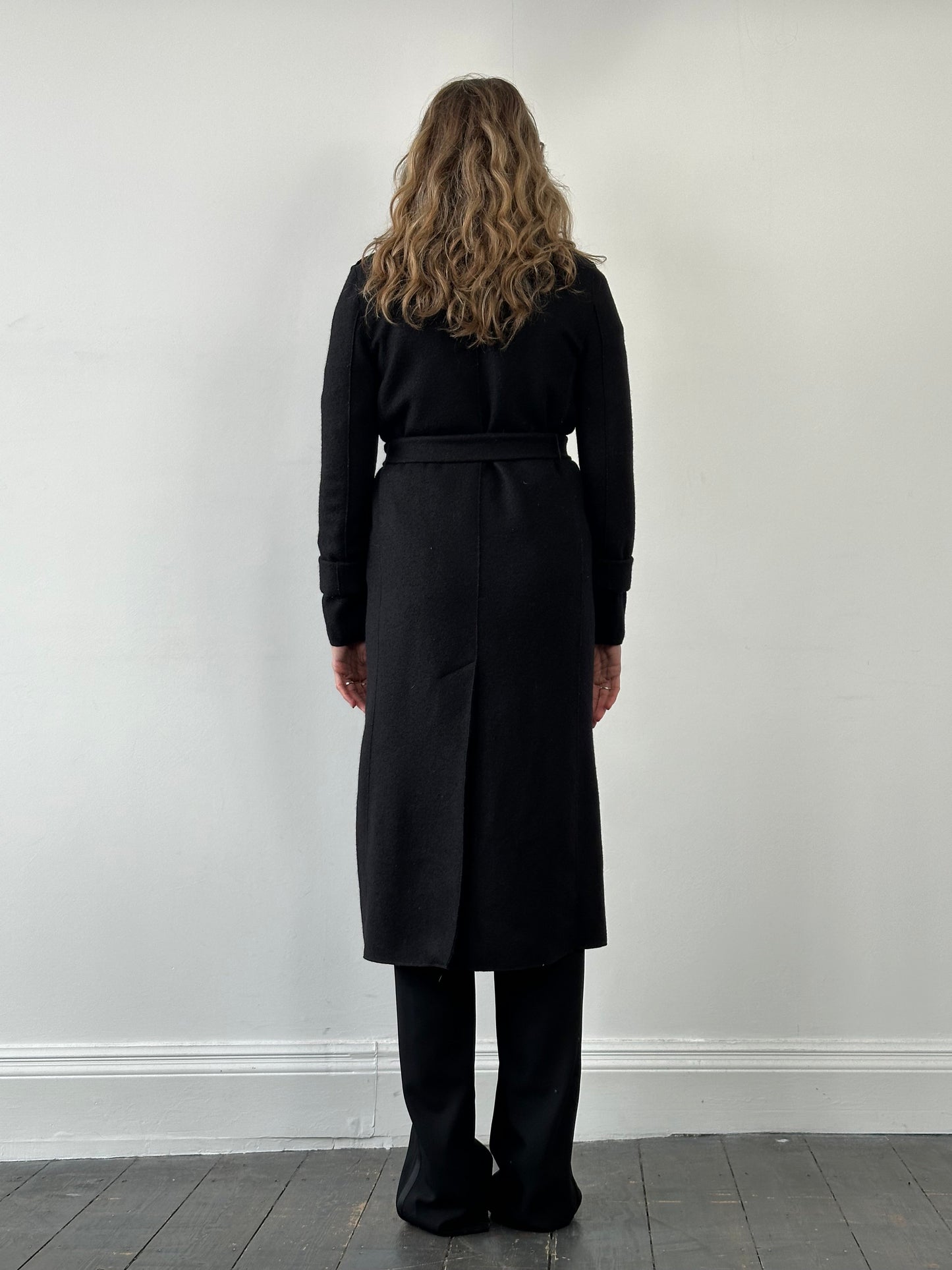 Marella Pure Virgin Wool Double Faced Belted Coat - S