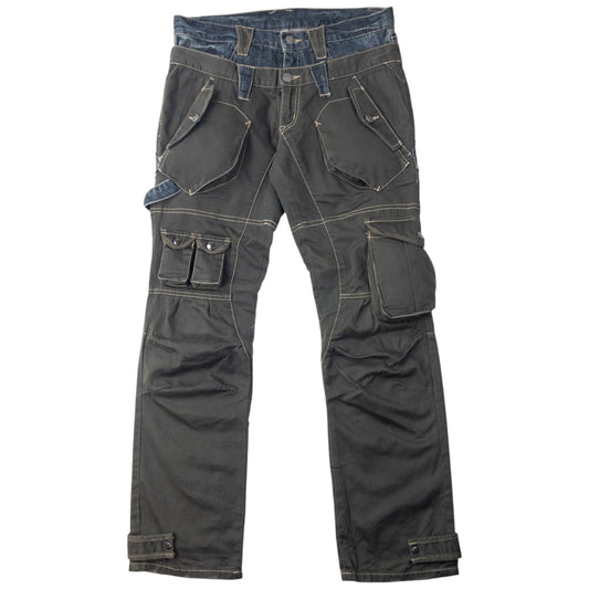 Vintage 2000s PPFM Layered Denim Jeans Size W32