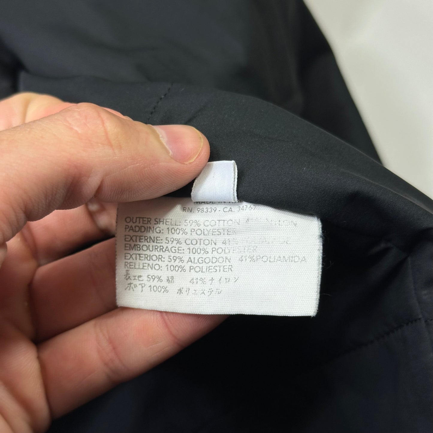 Miu Miu AW00 Contrast Tape Down Filled Work Jacket - L/XL