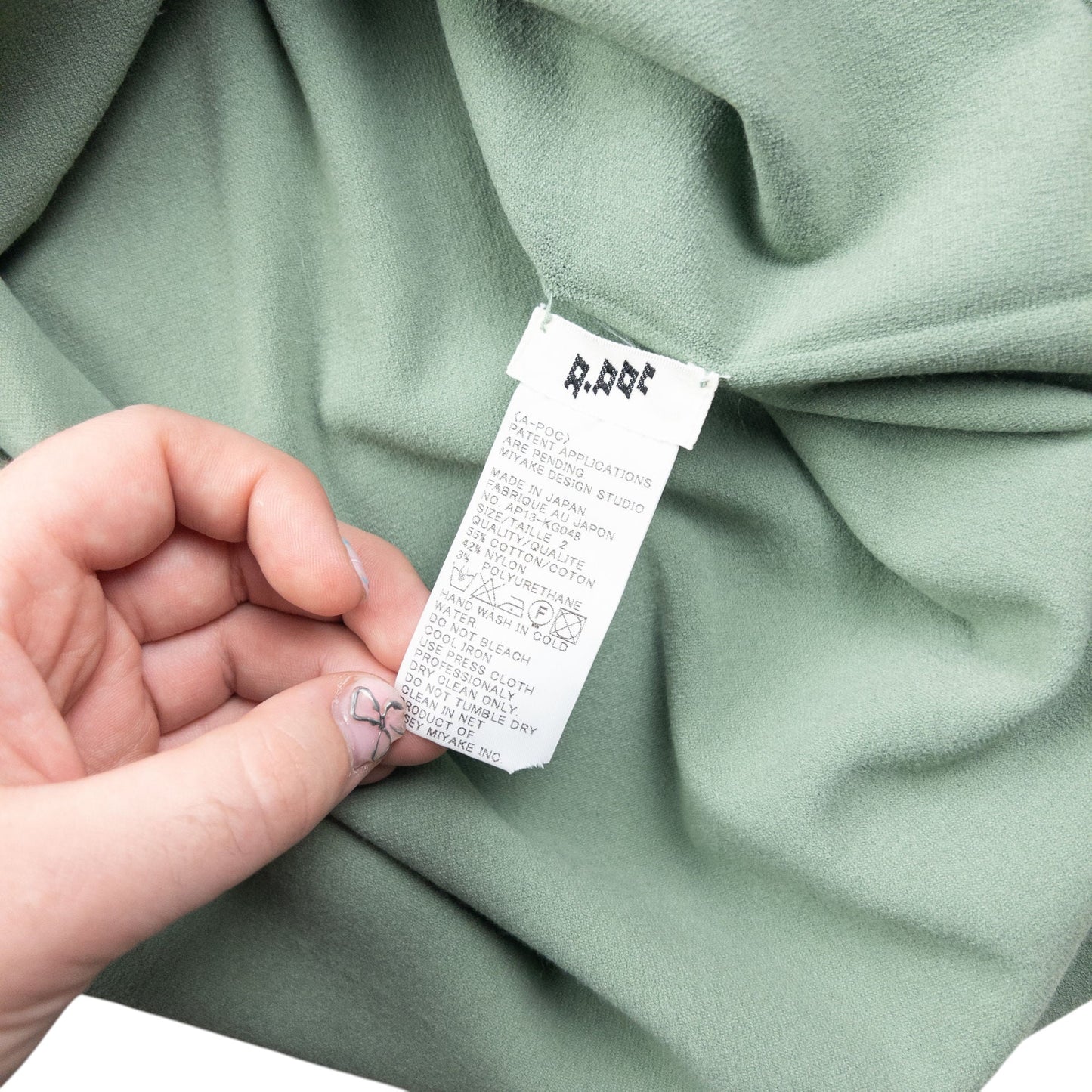 Vintage 2000s A-POC By Issey Miyake Off-Shoulder Dress Womens Size M | Medium, Green