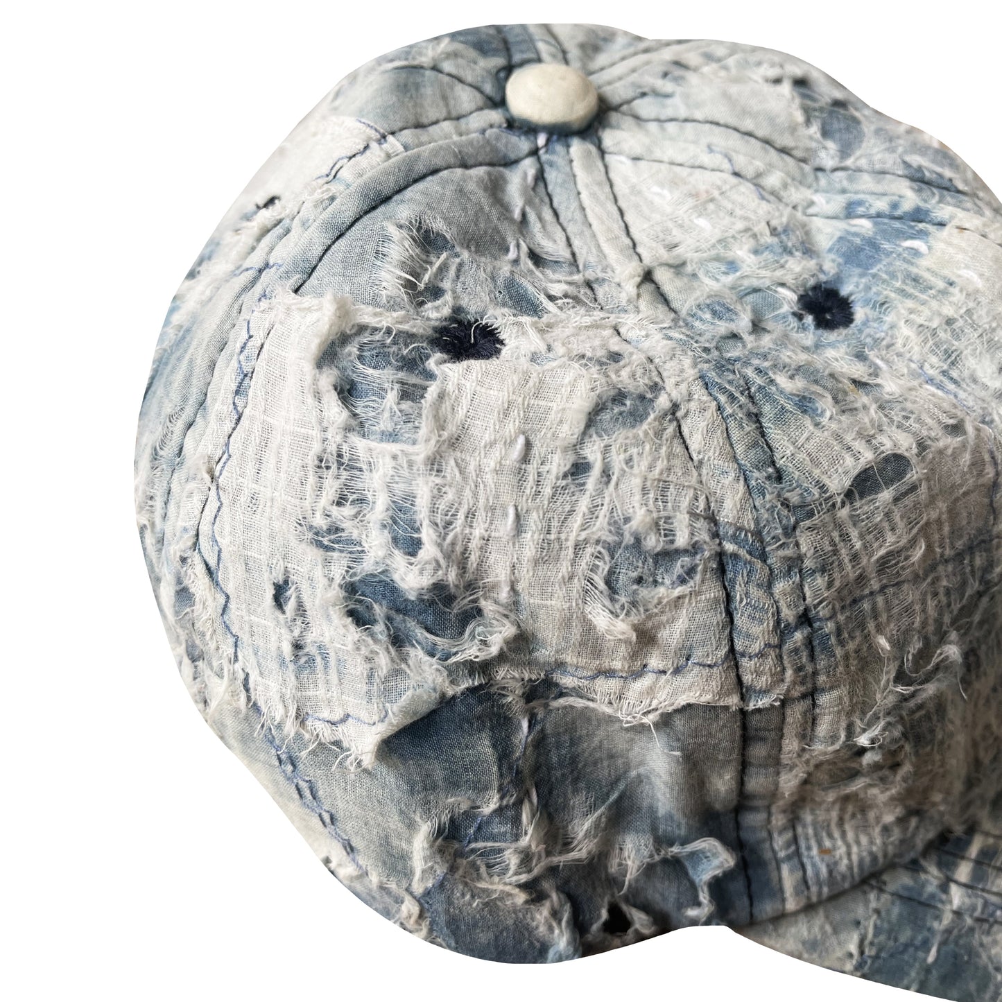Boro Sashiko Trucker Cap | O/S, Light Blue