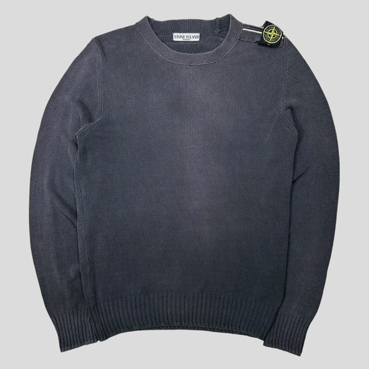 Stone Island SS10 Shoulder Badge Crewneck Knit Jumper - M