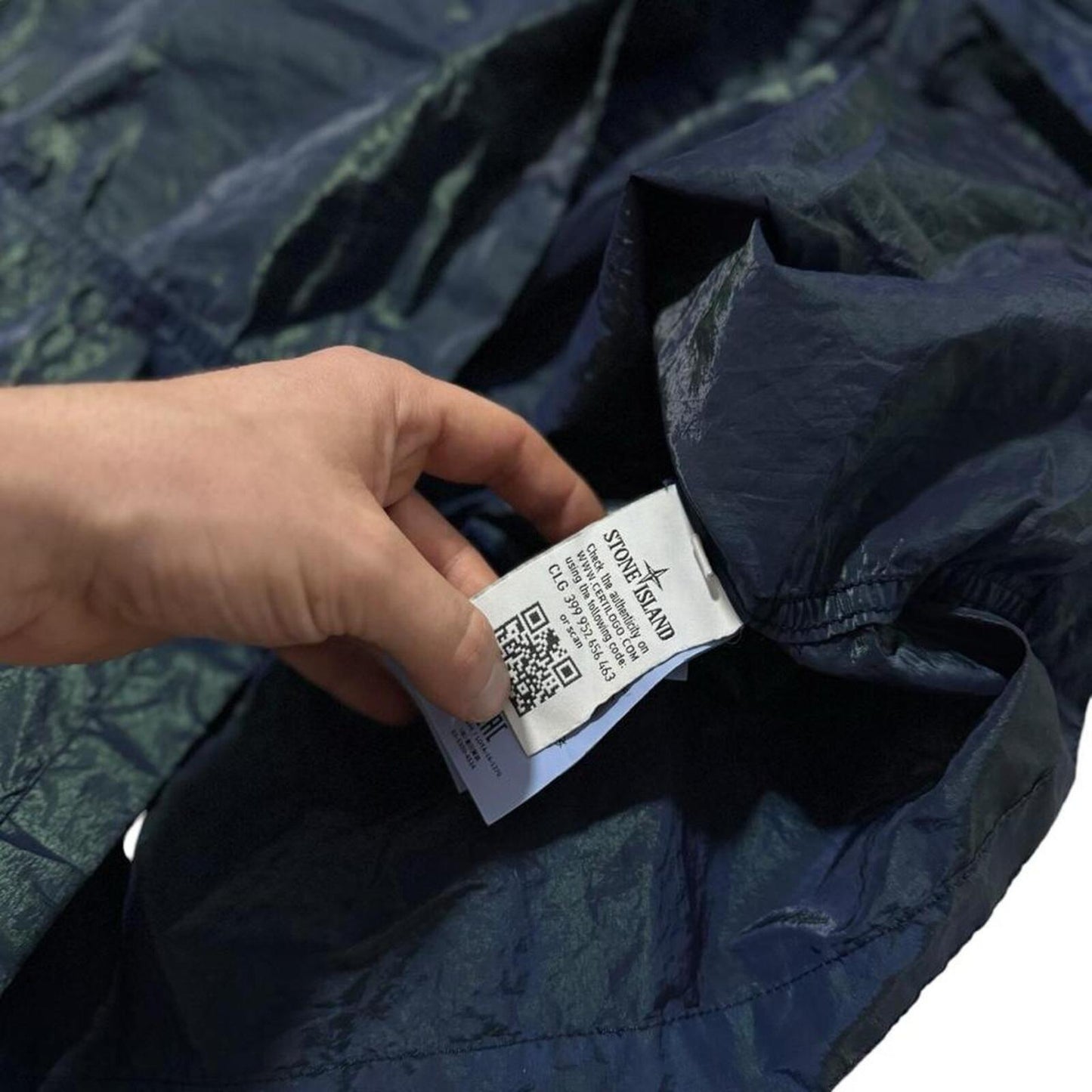 Stone Island Nylon Weft Overshirt | XL, Navy