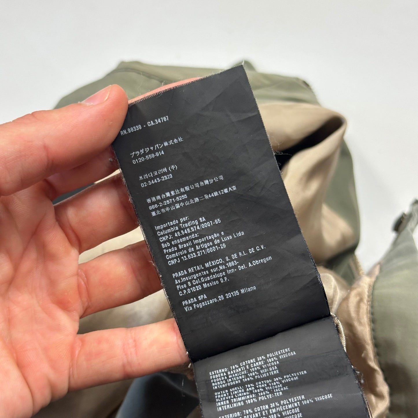 Prada Milano 2015 Pale Green Boxy Work Jacket - IT50