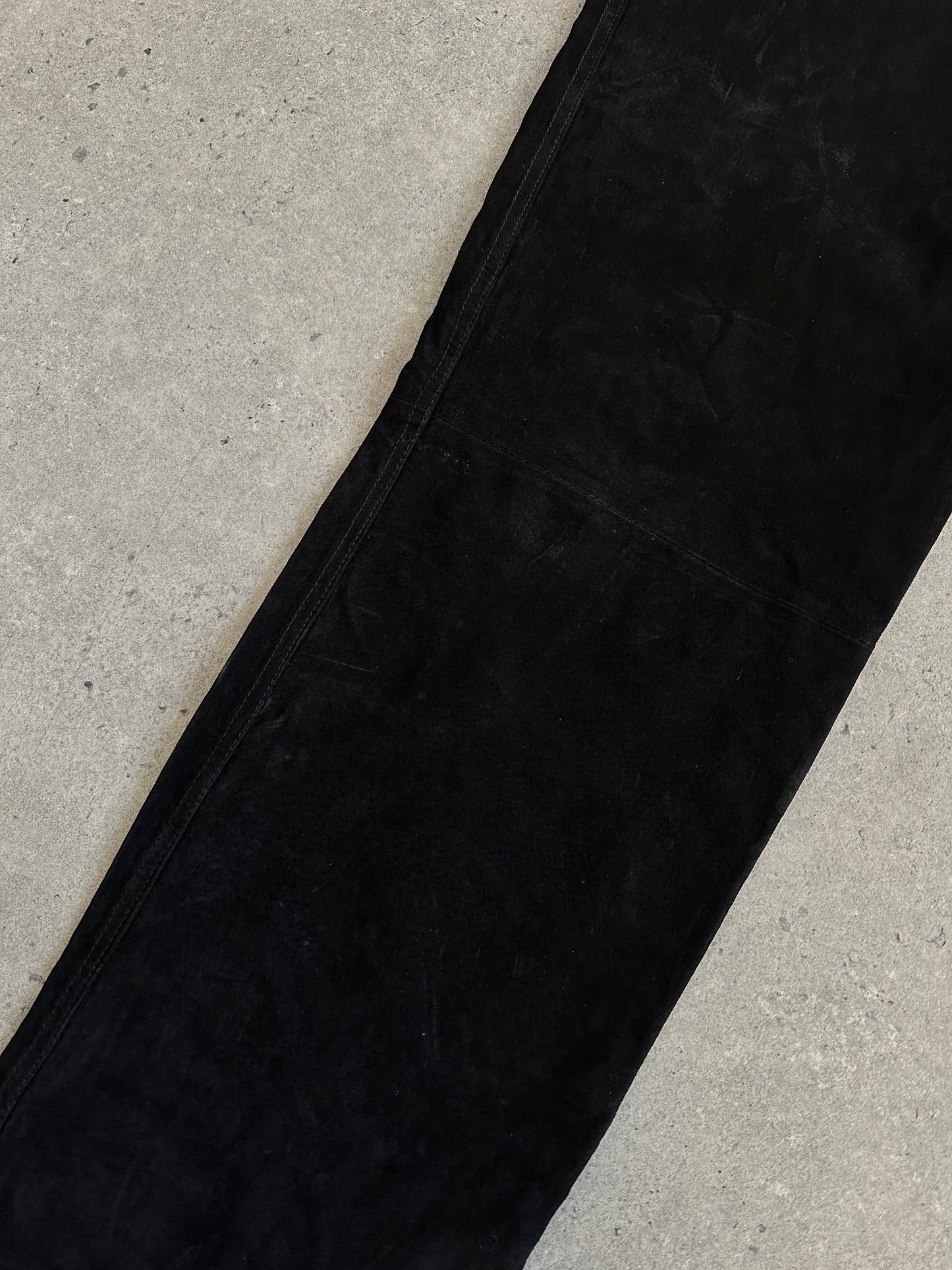 Vintage High Waisted Suede Trousers - W26