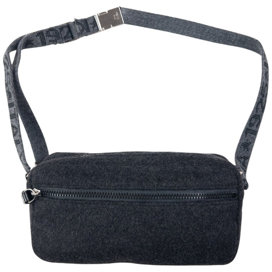 Vintage 2000s Fendi Wool Crossbody Bag | O/S, Grey