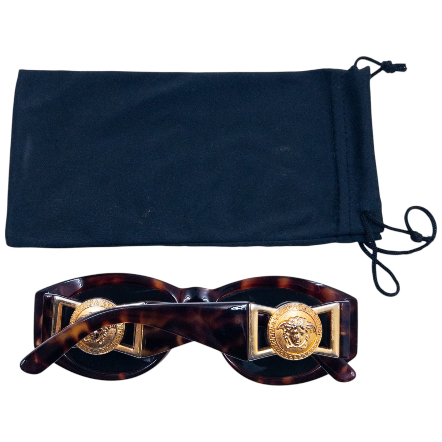 Vintage 1996 Gianni Versace Tortoise Shell Sunglasses | O/S, Brown