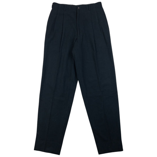 Vintage 1990 Comme Des Garçons HOMME Wool Trousers Size W30 | W30, Black