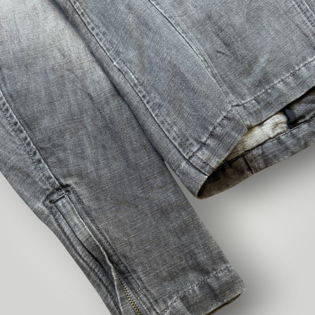 2000's Armani Exchange Gradient denim Jacket S | O/S, Black