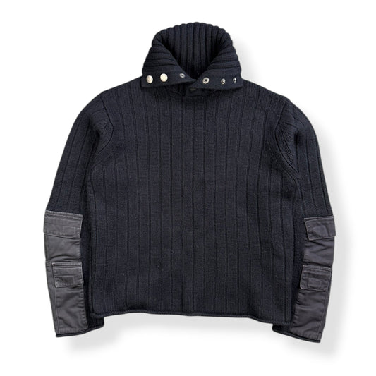 2000's French Connection Cargo Pocket Knit 1/4 Zip (S) | Default Title, Multicoloured