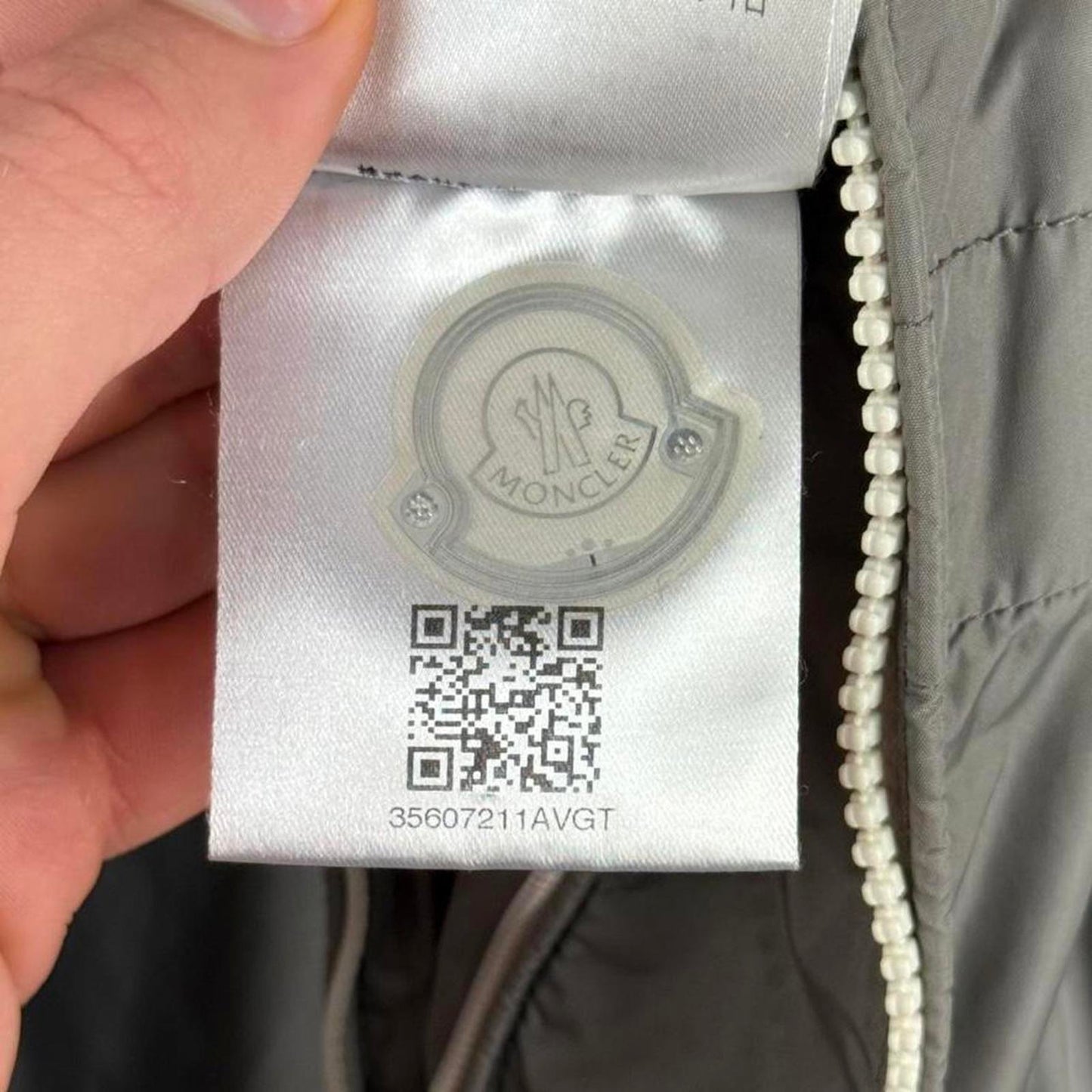 Moncler Lightweight Zip Jacket (L) | Large, Grey
