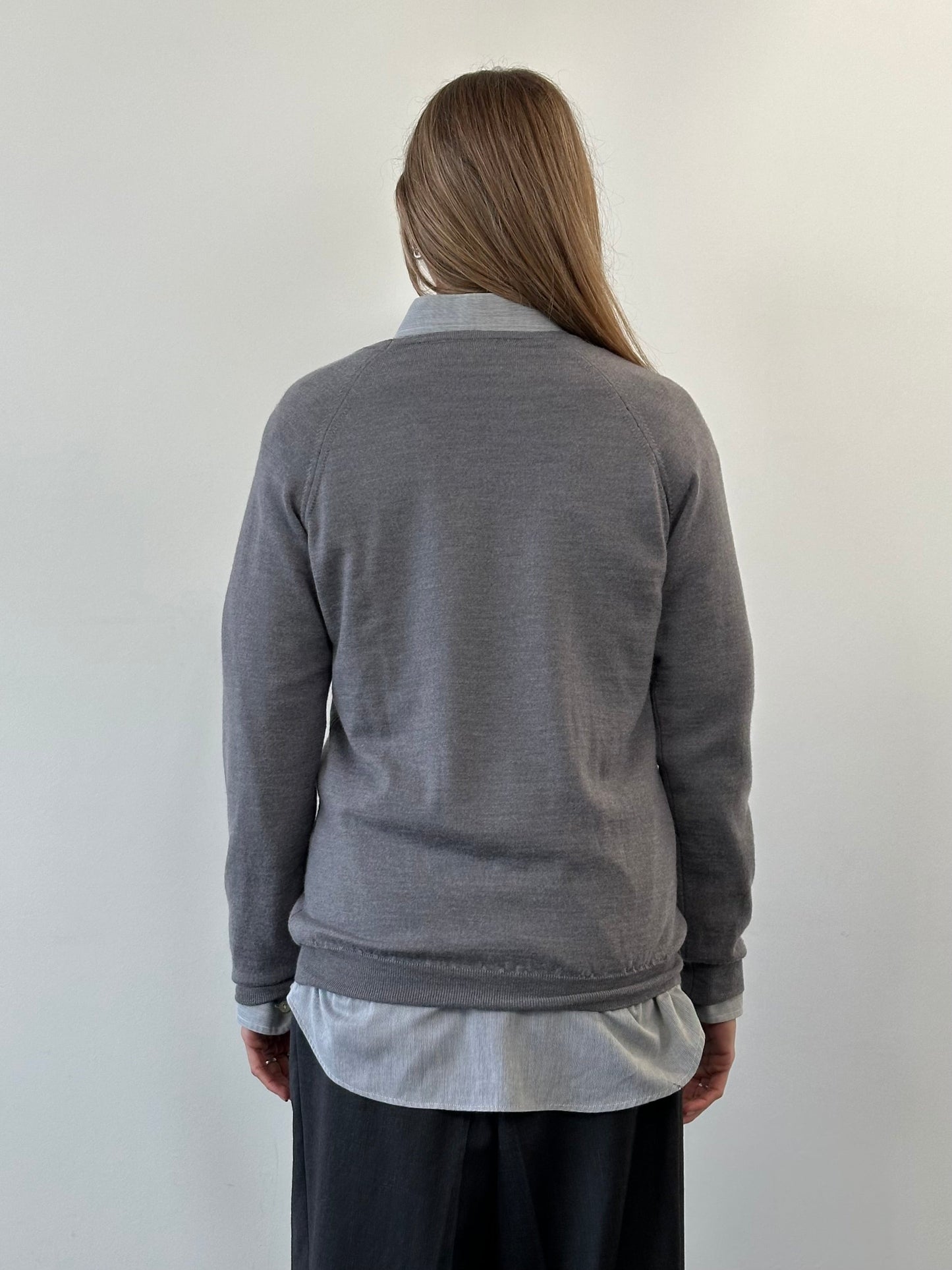 Burberry 2000s Pure Merino Wool Logo Knitted Jumper - M