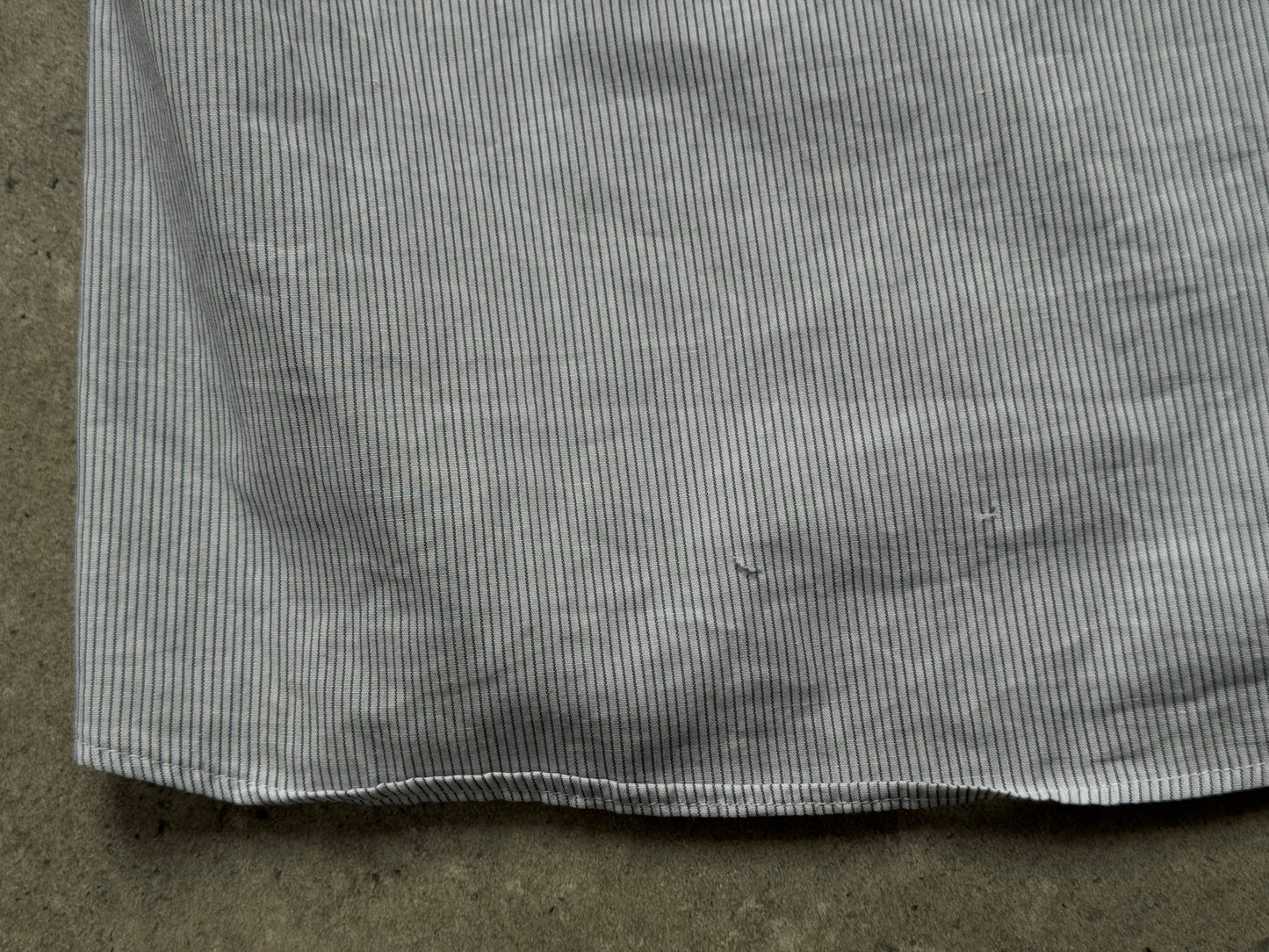 Christian Dior Monsieur 1990s cotton striped logo shirt, men's size M, featuring classic striped pattern and Dior branding.