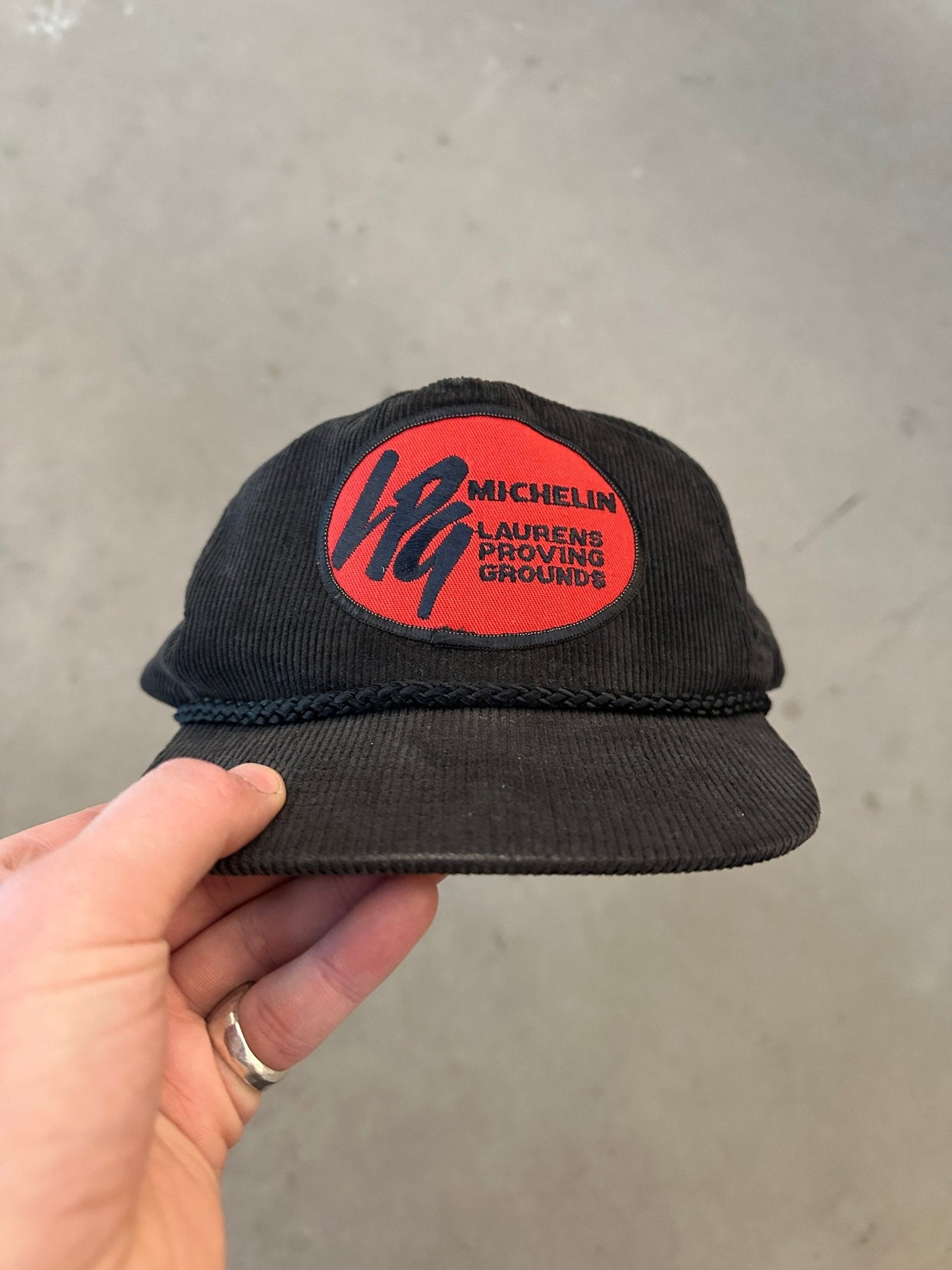 1990's Michelin Laurens Proving Grounds Cord Cap | O/S, Black