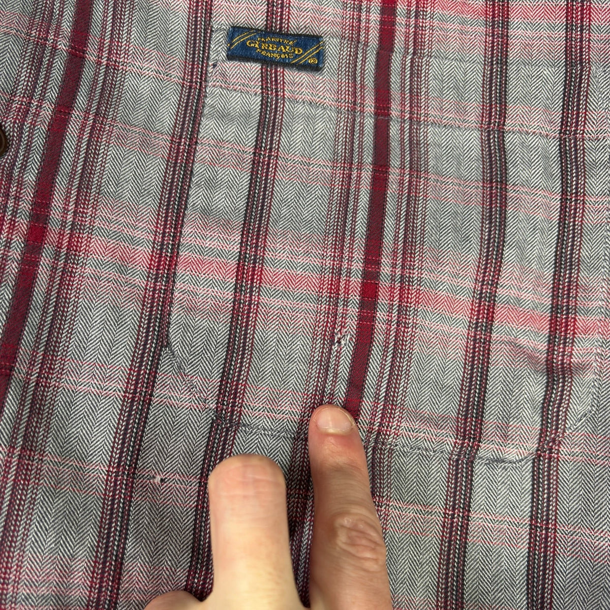 Marithé + François Girbaud Herringbone Cotton Shirt XL | XL, Multicoloured