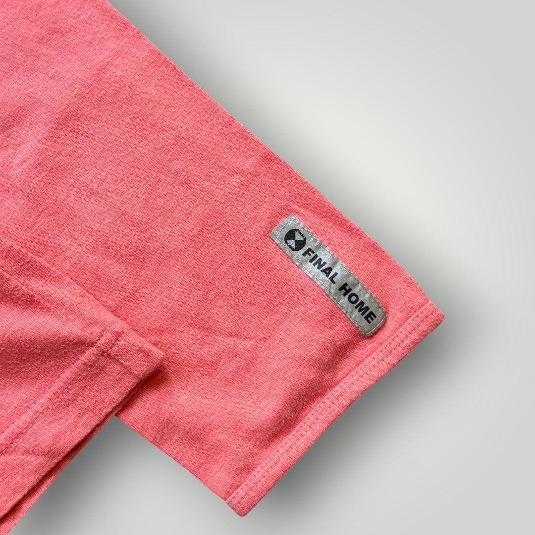 2000's Final Home V-Neck Long Sleeve T-Shirt M | O/S, Pink