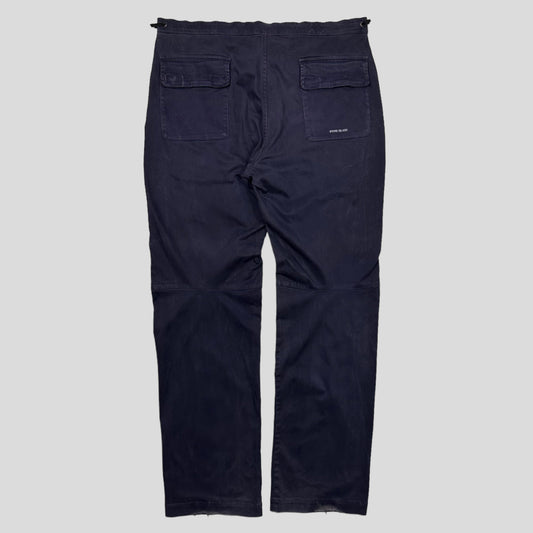 Stone Island AW04 Heavy Cotton Spellout Carpenter Trousers - 36-40 | Default Title, Blue